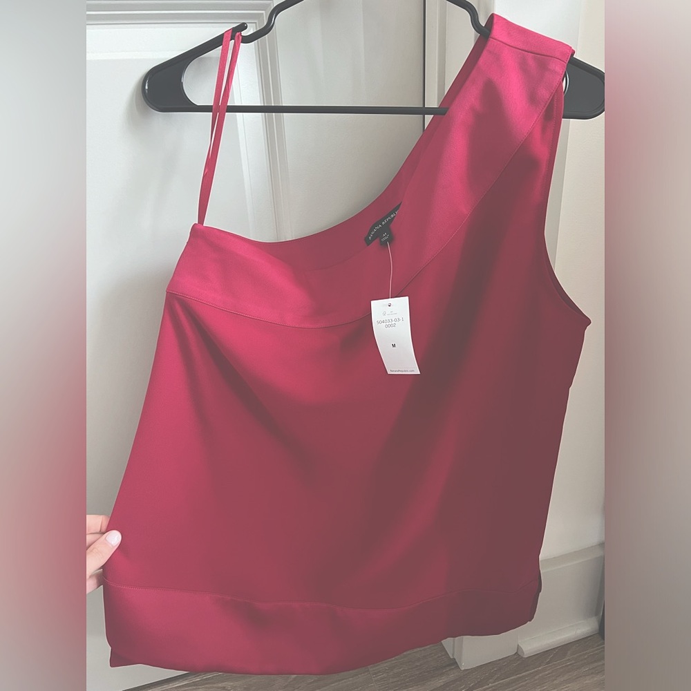 Women's One-Shoulder Satin Top